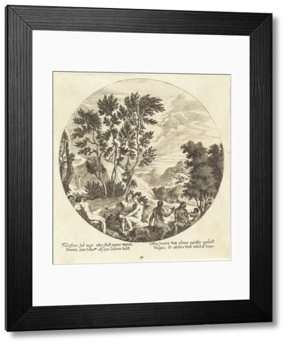 Framed Print : The Golden Age, 1665. Creator: Georg Andreas Wolfgang Framed Print : The Golden Age, 1665. Creator: Georg Andreas Wolfgang
