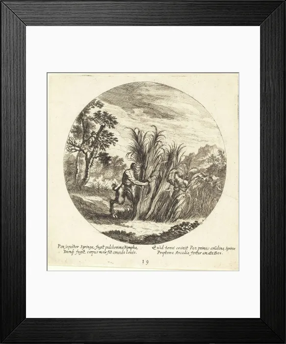 Framed Print : Pan and Syrinx, 1665. Creator: Georg Andreas Wolfgang Framed Print : Pan and Syrinx, 1665. Creator: Georg Andreas Wolfgang