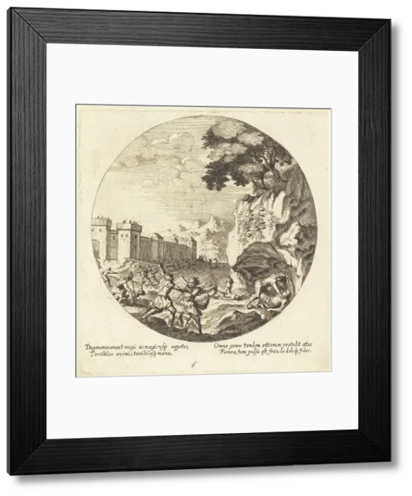 Framed Print : The Iron Age, 1665. Creator: Georg Andreas Wolfgang Framed Print : The Iron Age, 1665. Creator: Georg Andreas Wolfgang