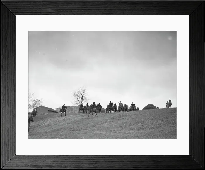 Framed Print : Cutting hunt, 1933 Nov. Creator: Arnold Genthe