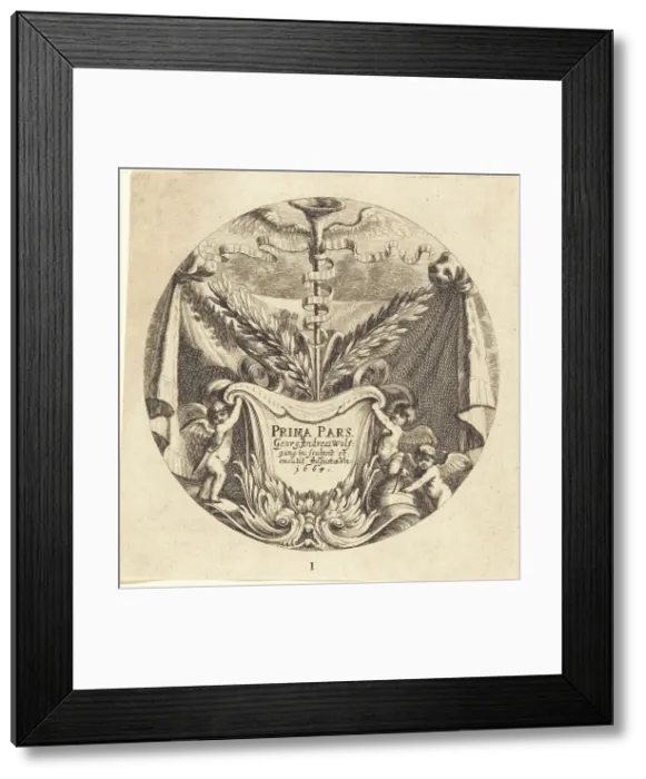 Framed Print : Title Page, 1665. Creator: Georg Andreas Wolfgang Framed Print : Title Page, 1665. Creator: Georg Andreas Wolfgang