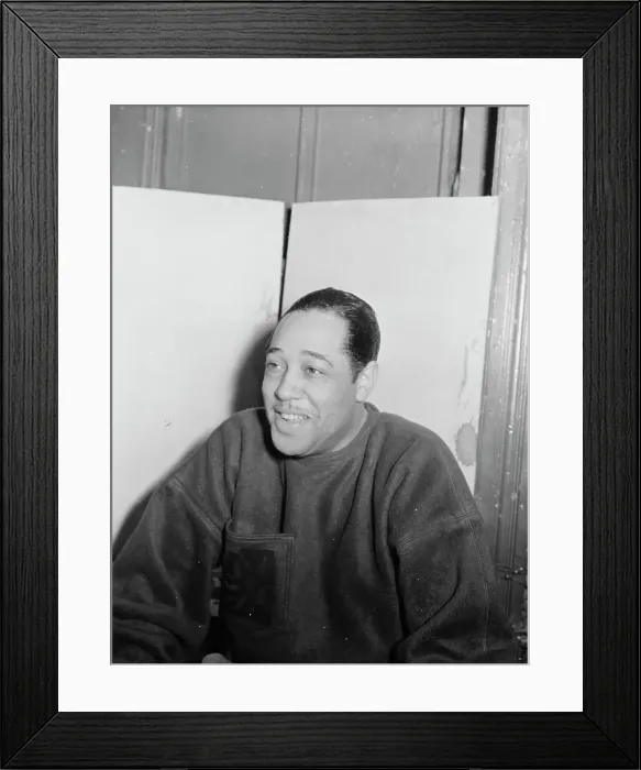 Framed Print : Portrait of Duke Ellington, Zanzibar, New York, N.Y. 1946. Creator: William Paul Gottlieb Framed Print : Portrait of Duke Ellington, Zanzibar, New York, N.Y. 1946. Creator: William Paul Gottlieb