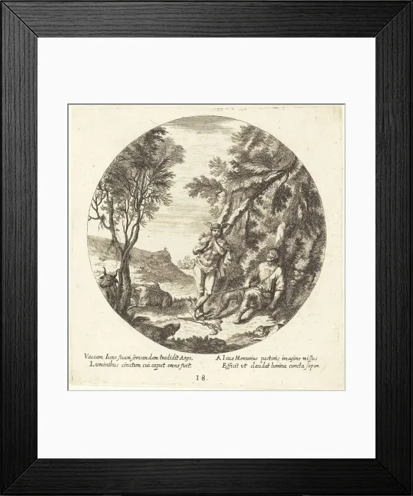 Framed Print : Mercury Lulling Argos to Sleep, 1665. Creator: Georg Andreas Wolfgang Framed Print : Mercury Lulling Argos to Sleep, 1665. Creator: Georg Andreas Wolfgang