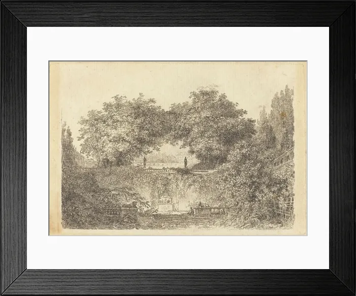 Framed Print : Le Petit Parc, 1763 / 65. Creator: Jean Claude Richard Saint-Non Framed Print : Le Petit Parc, 1763 / 65. Creator: Jean Claude Richard Saint-Non