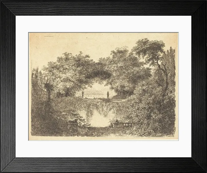 Framed Print : Le Petit Parc, 1763 / 65. Creator: Jean Claude Richard Saint-Non Framed Print : Le Petit Parc, 1763 / 65. Creator: Jean Claude Richard Saint-Non