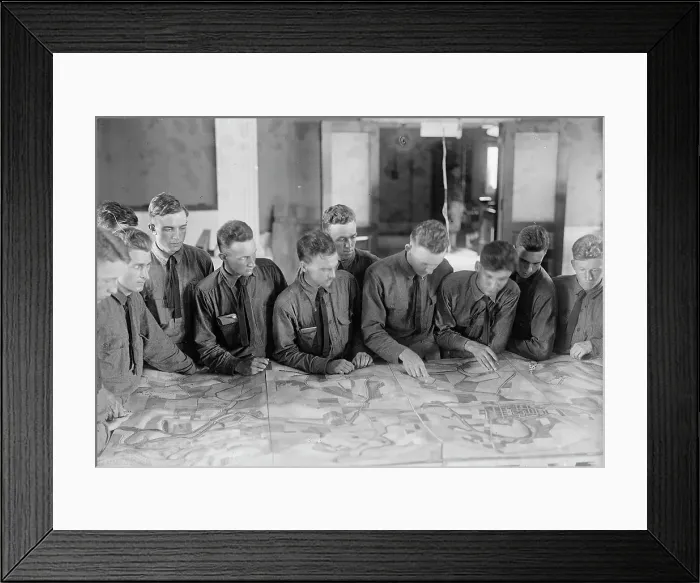 Framed Print : Military Training, 1917 or 1918. Creator: Harris & Ewing. Military Training, 1917 or 1918. Creator: Harris & Ewing Framed Print : Military Training, 1917 or 1918. Creator: Harris & Ewing. Military Training, 1917 or 1918. Creator: Harris & Ewing