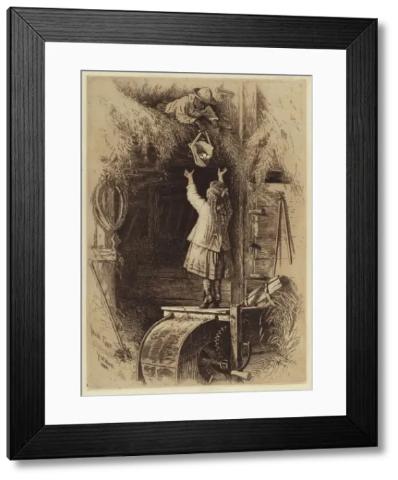 Framed Print : Fresh Eggs, 1882. Creator: Thomas Waterman Wood Framed Print : Fresh Eggs, 1882. Creator: Thomas Waterman Wood