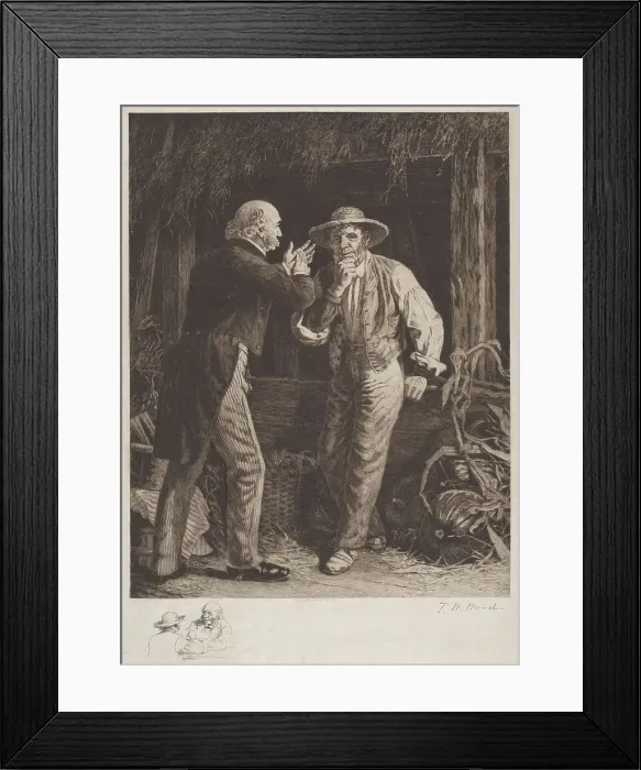 Framed Print : The Day Before the Election, 1887. Creator: Thomas Waterman Wood Framed Print : The Day Before the Election, 1887. Creator: Thomas Waterman Wood