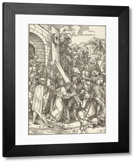 Framed Print : Christ Bearing the Cross. Creator: Hans Schäufelein the Elder Framed Print : Christ Bearing the Cross. Creator: Hans Schäufelein the Elder