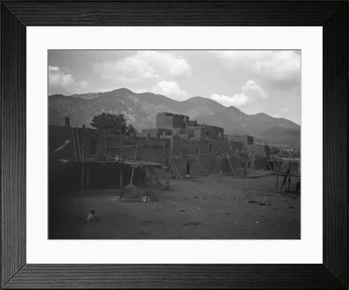 Framed Print : [Taos Pueblo, New Mexico], between 1899 and 1928. Creator: Arnold Genthe