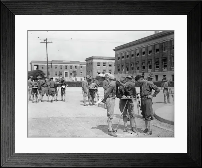 Framed Print : Military Training, 1917 or 1918. Creator: Harris & Ewing. Military Training, 1917 or 1918. Creator: Harris & Ewing Framed Print : Military Training, 1917 or 1918. Creator: Harris & Ewing. Military Training, 1917 or 1918. Creator: Harris & Ewing