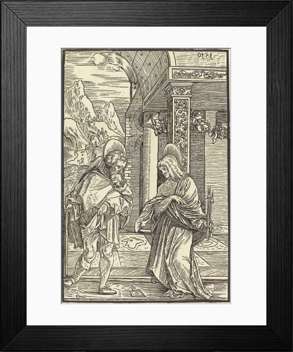 Framed Print : Saint Roch and Saint Sebastian, 1510. Creator: Hans Schäufelein the Elder Framed Print : Saint Roch and Saint Sebastian, 1510. Creator: Hans Schäufelein the Elder