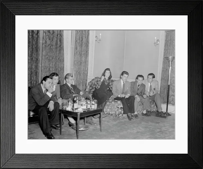 Framed Print : Portrait of Sadi Coylin, Delia Potofsky Gottlieb, Adele...Turkish Embassy, Washington, D.C. 1938. Creator: William Paul Gottlieb Framed Print : Portrait of Sadi Coylin, Delia Potofsky Gottlieb, Adele...Turkish Embassy, Washington, D.C. 1938. Creator: William Paul Gottlieb