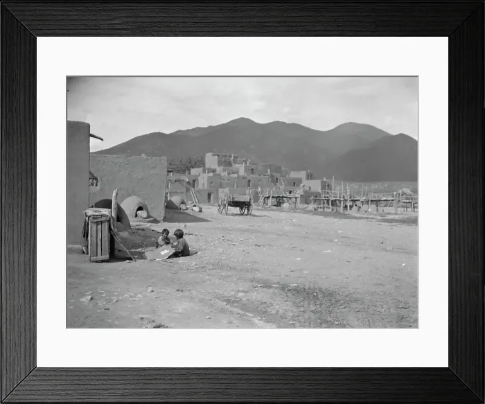 Framed Print : [Taos Pueblo, New Mexico], between 1899 and 1928. Creator: Arnold Genthe