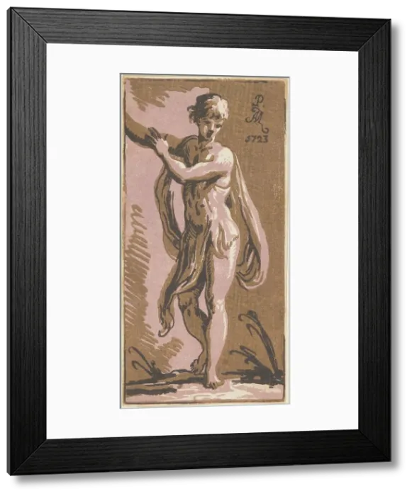 Framed Print : A Standing Youth Gesturing to His Right, 1723. Creators: Anton Maria Zanetti, Parmigianino Framed Print : A Standing Youth Gesturing to His Right, 1723. Creators: Anton Maria Zanetti, Parmigianino