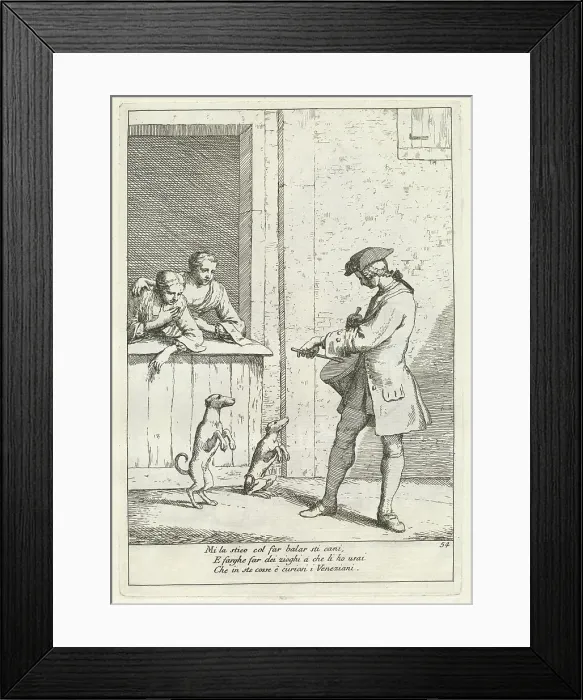 Framed Print : Marcer (Draper), published 1753. Creator: Gaetano Gherardo Zompini Framed Print : Marcer (Draper), published 1753. Creator: Gaetano Gherardo Zompini