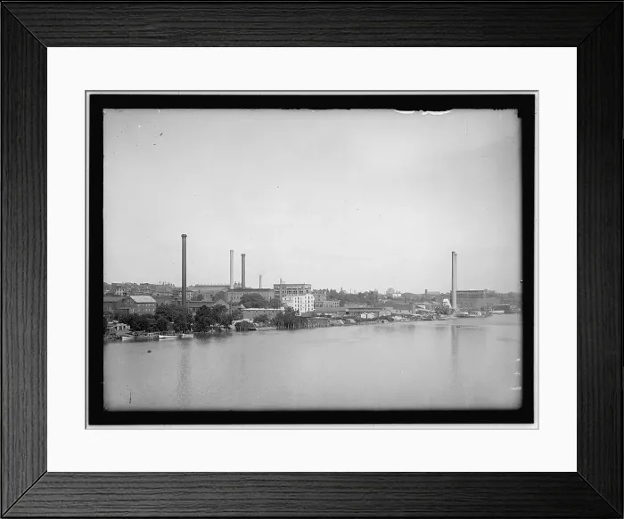 Framed Print : Georgetown waterfront, Washington, D.C. between 1913 and 1917. Creator: Harris & Ewing. Georgetown waterfront, Washington, D.C. between 1913 and 1917. Creator: Harris & Ewing Framed Print : Georgetown waterfront, Washington, D.C. between 1913 and 1917. Creator: Harris & Ewing. Georgetown waterfront, Washington, D.C. between 1913 and 1917. Creator: Harris & Ewing