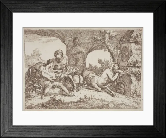 Framed Print : Chiron Teaches Music to Achilles, 1758 / 1759. Creator: Gaetano Gherardo Zompini Framed Print : Chiron Teaches Music to Achilles, 1758 / 1759. Creator: Gaetano Gherardo Zompini
