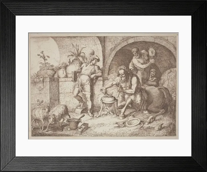 Framed Print : Chiron Teaches Magic to Achilles, 1758 / 1759. Creator: Gaetano Gherardo Zompini Framed Print : Chiron Teaches Magic to Achilles, 1758 / 1759. Creator: Gaetano Gherardo Zompini