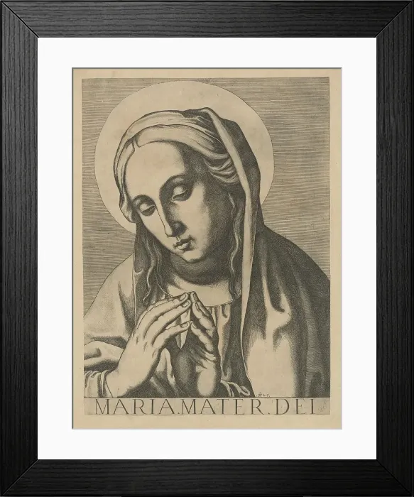 Framed Print : Bust of the Virgin, 1606 / 1607. Creator: Raffaello Schiaminossi Framed Print : Bust of the Virgin, 1606 / 1607. Creator: Raffaello Schiaminossi