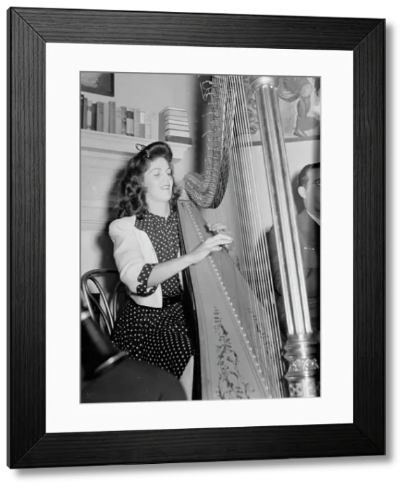 Framed Print : Portrait of Adele Girard, Turkish Embassy, Washington, D.C. 1930. Creator: William Paul Gottlieb Framed Print : Portrait of Adele Girard, Turkish Embassy, Washington, D.C. 1930. Creator: William Paul Gottlieb