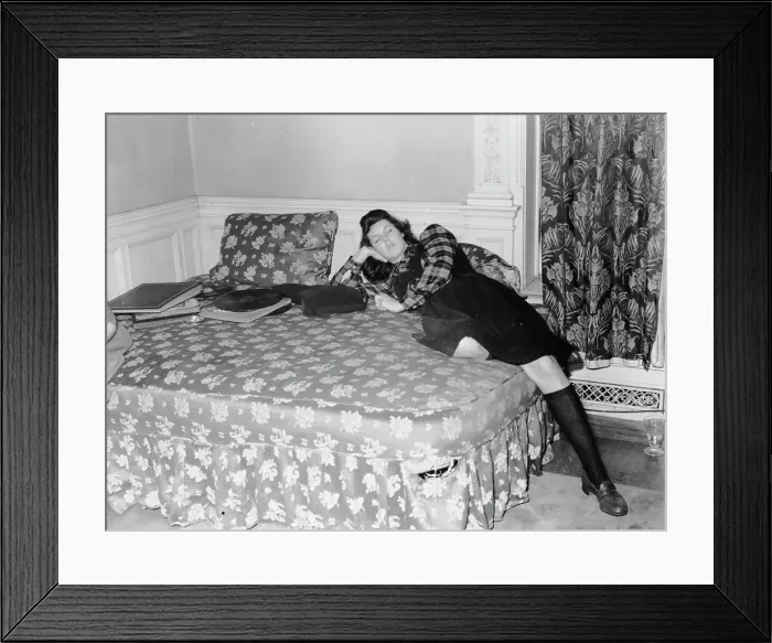 Framed Print : Portrait of Adele Girard, Turkish Embassy, Washington, D.C. 1938. Creator: William Paul Gottlieb Framed Print : Portrait of Adele Girard, Turkish Embassy, Washington, D.C. 1938. Creator: William Paul Gottlieb