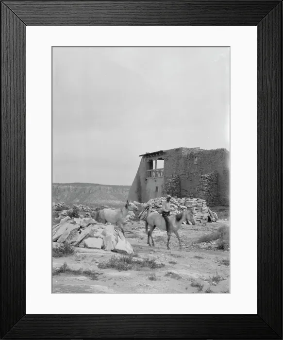 Framed Print : Acoma, New Mexico area views, between 1899 and 1928. Creator: Arnold Genthe Framed Print : Acoma, New Mexico area views, between 1899 and 1928. Creator: Arnold Genthe