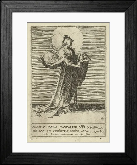 Framed Print : Saint Mary Magdalene, 1605. Creator: Raffaello Schiaminossi Framed Print : Saint Mary Magdalene, 1605. Creator: Raffaello Schiaminossi