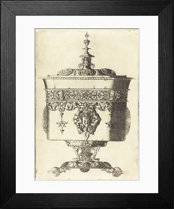 Framed Print : Richly Embellished Goblet. Creator: Mathis Zundt Framed Print : Richly Embellished Goblet. Creator: Mathis Zundt