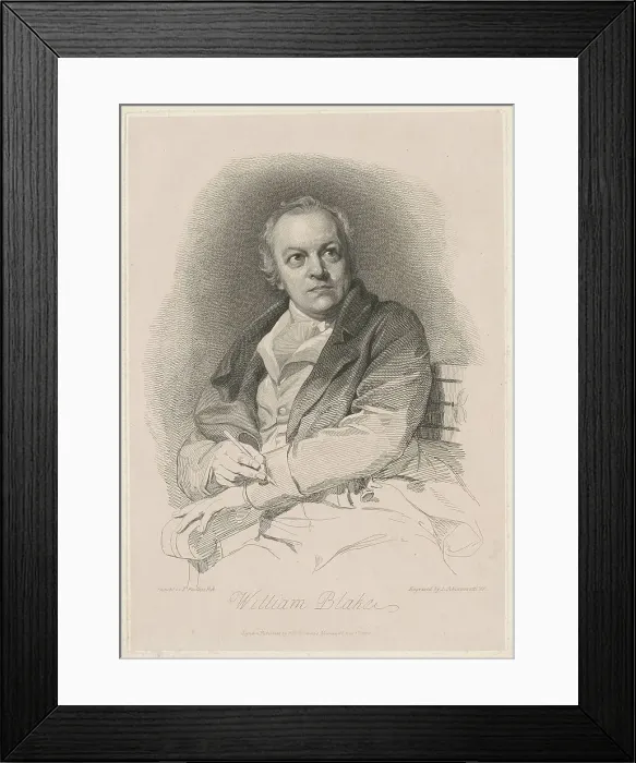Framed Print : William Blake, 1808, published 1813. Creators: Thomas Phillips, Luigi Schiavonetti Framed Print : William Blake, 1808, published 1813. Creators: Thomas Phillips, Luigi Schiavonetti