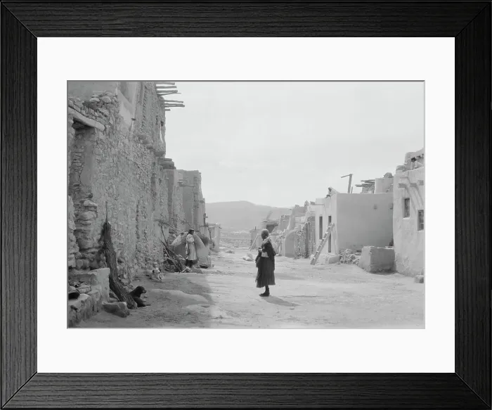 Framed Print : Acoma, New Mexico area views, between 1899 and 1928. Creator: Arnold Genthe Framed Print : Acoma, New Mexico area views, between 1899 and 1928. Creator: Arnold Genthe