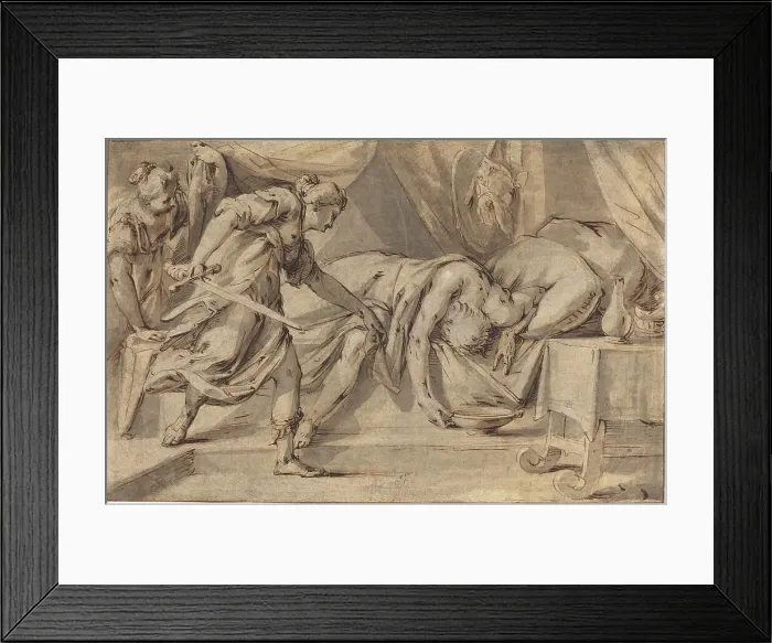 Framed Print : Judith and Holofernes. Creator: Hans von Aachen Framed Print : Judith and Holofernes. Creator: Hans von Aachen