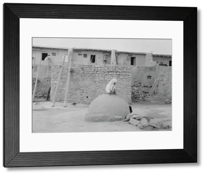 Framed Print : Acoma, New Mexico area views, between 1899 and 1928. Creator: Arnold Genthe Framed Print : Acoma, New Mexico area views, between 1899 and 1928. Creator: Arnold Genthe