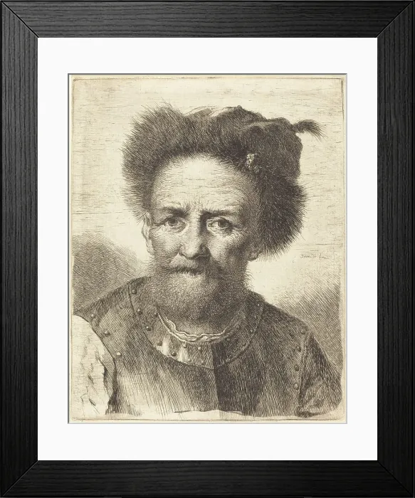Framed Print : The Old Soldier, c. 1750. Creator: Georg Friedrich Schmidt Framed Print : The Old Soldier, c. 1750. Creator: Georg Friedrich Schmidt