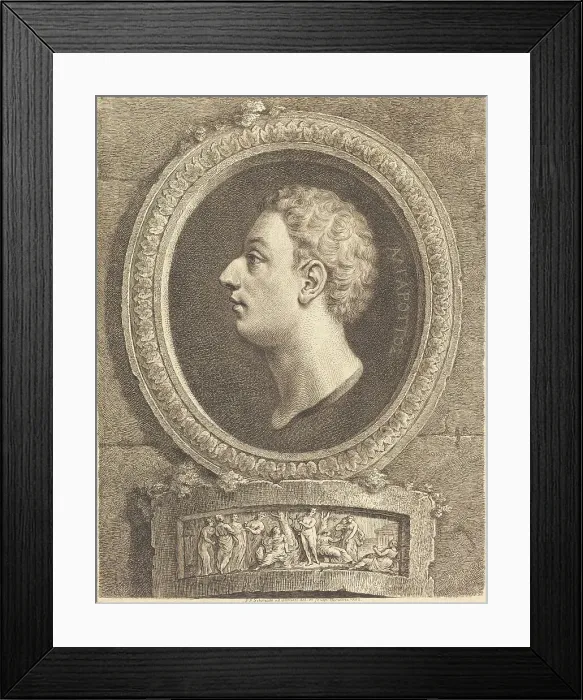 Framed Print : Francesco Algarotti, 1752. Creator: Georg Friedrich Schmidt Framed Print : Francesco Algarotti, 1752. Creator: Georg Friedrich Schmidt