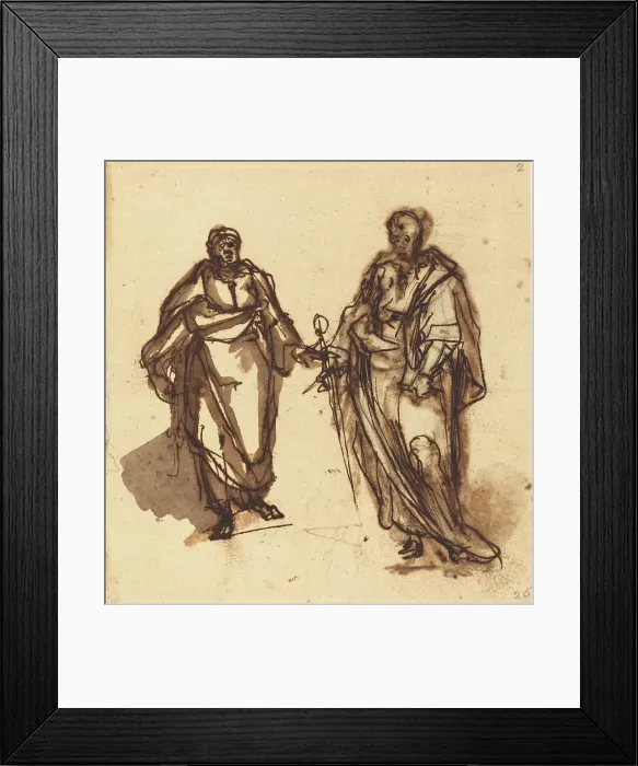 Framed Print : Saints Peter and Paul. Creator: Cherubino Alberti Framed Print : Saints Peter and Paul. Creator: Cherubino Alberti