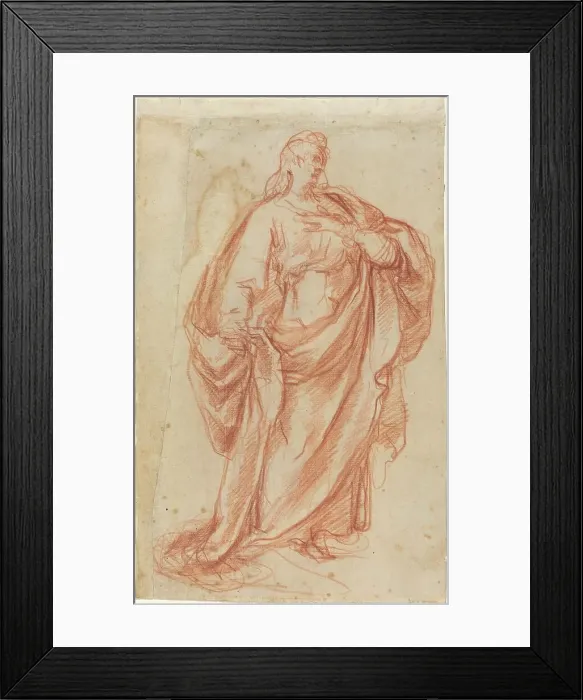 Framed Print : Prudence [recto], c. 1601. Creator: Cherubino Alberti