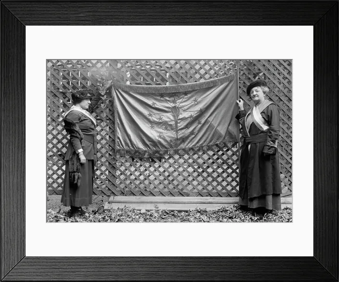 Framed Print : Woman Suffrage - Pickets, 1917. Creator: Harris & Ewing. Woman Suffrage - Pickets, 1917. Creator: Harris & Ewing Framed Print : Woman Suffrage - Pickets, 1917. Creator: Harris & Ewing. Woman Suffrage - Pickets, 1917. Creator: Harris & Ewing
