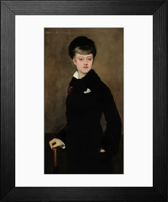 Framed Print : Portrait of the actress Renée Delmas (1858-1902), 1877. Creator: Abbéma, Louise (1853-1927) Framed Print : Portrait of the actress Renée Delmas (1858-1902), 1877. Creator: Abbéma, Louise (1853-1927)