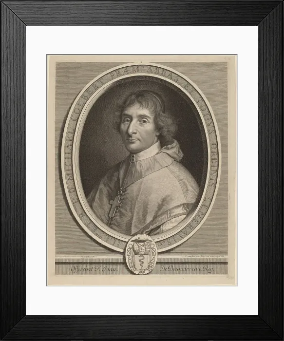 Framed Print : Michel Colbert, 1680. Creator: Pierre Louis van Schuppen Framed Print : Michel Colbert, 1680. Creator: Pierre Louis van Schuppen