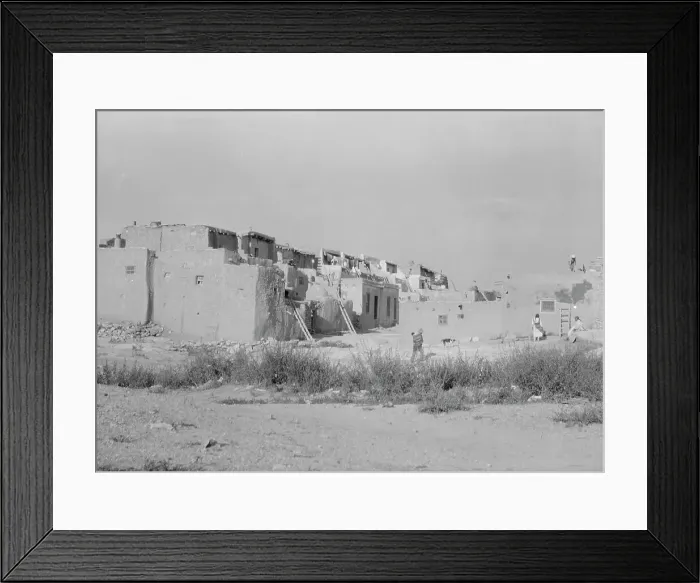 Framed Print : Acoma, New Mexico area views, between 1899 and 1928. Creator: Arnold Genthe Framed Print : Acoma, New Mexico area views, between 1899 and 1928. Creator: Arnold Genthe