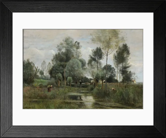 Framed Print : Spring. La Saulaie. Creator: Corot, Jean-Baptiste Camille (1796-1875) Framed Print : Spring. La Saulaie. Creator: Corot, Jean-Baptiste Camille (1796-1875)
