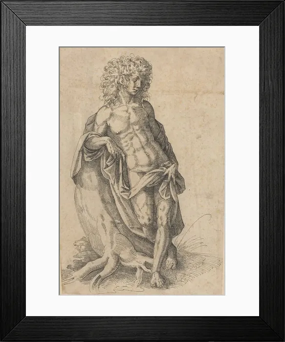 Framed Print : Apollo, c. 1580. Creator: Jost Ammon Framed Print : Apollo, c. 1580. Creator: Jost Ammon