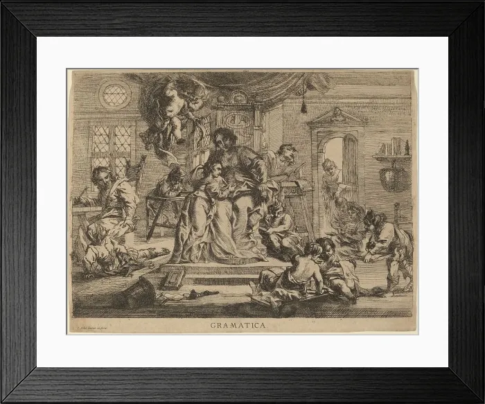 Framed Print : Grammatica. Creator: Cornelis Schut I