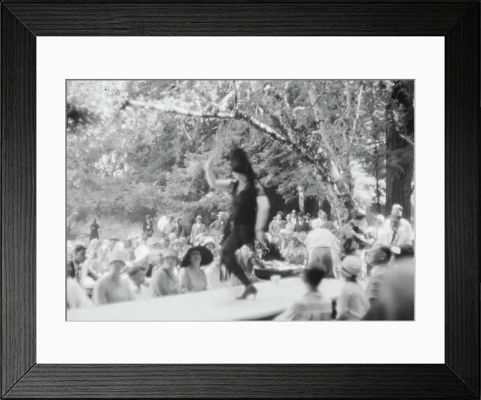 Framed Print : Moore, George Gordon, barbecue, 1927 Aug. Creator: Arnold Genthe Framed Print : Moore, George Gordon, barbecue, 1927 Aug. Creator: Arnold Genthe