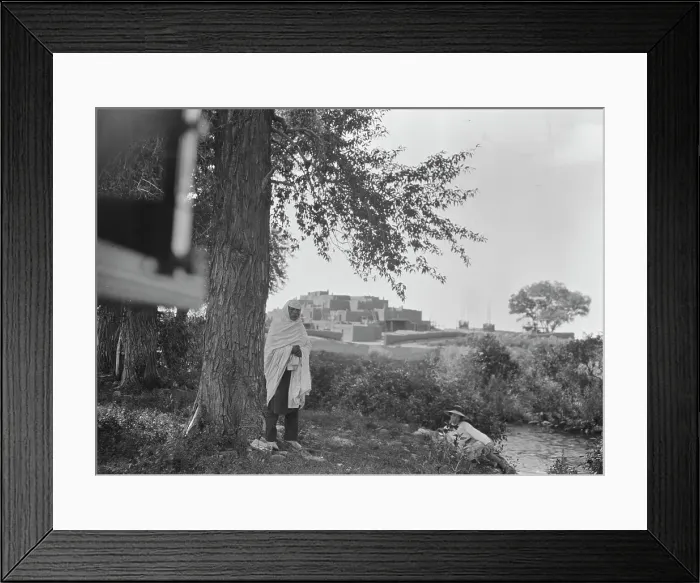 Framed Print : Acoma, New Mexico area views, between 1899 and 1928. Creator: Arnold Genthe Framed Print : Acoma, New Mexico area views, between 1899 and 1928. Creator: Arnold Genthe