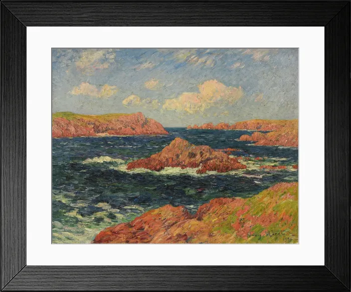 Framed Print : L'Ile de Kerellec (Ouessant), 1901. Creator: Moret, Henry (1856-1913) Framed Print : L'Ile de Kerellec (Ouessant), 1901. Creator: Moret, Henry (1856-1913)