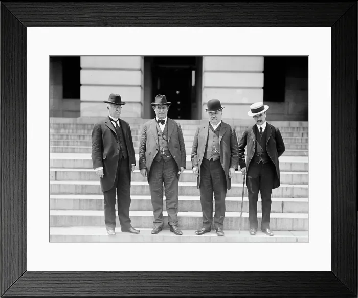 Framed Print : Pan American Congress, 5th at Santiago, Chile - U.S. Delegation: Joseph R. Lamar; W.J... 1914. Creator: Harris & Ewing. Pan American Congress, 5th at Santiago, Chile - U.S. Delegation: Joseph R. Lamar; W.J... 1914. Creator: Harris & Ewing Framed Print : Pan American Congress, 5th at Santiago, Chile - U.S. Delegation: Joseph R. Lamar; W.J... 1914. Creator: Harris & Ewing. Pan American Congress, 5th at Santiago, Chile - U.S. Delegation: Joseph R. Lamar; W.J... 1914. Creator: Harris & Ewing