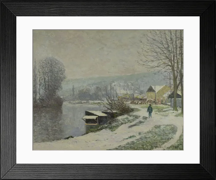 Framed Print : Snow at Port-Marly (La neige à Port-Marly), 1902. Creator: Maufra, Maxime (1861-1918) Framed Print : Snow at Port-Marly (La neige à Port-Marly), 1902. Creator: Maufra, Maxime (1861-1918)