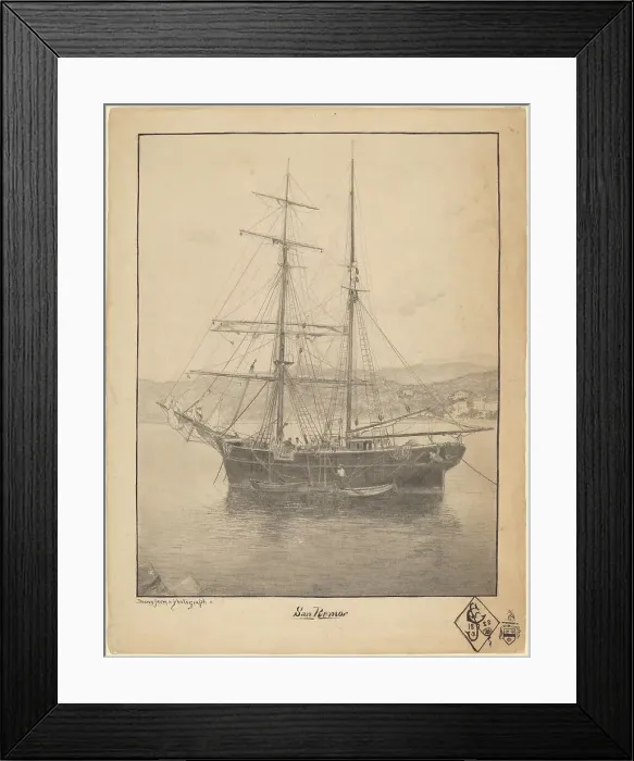 Framed Print : San Remo, 1888. Creator: John William Casilear Framed Print : San Remo, 1888. Creator: John William Casilear